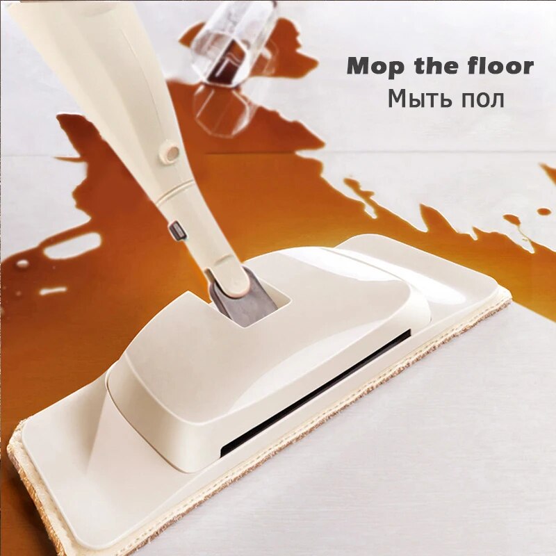 Spray Mop -customize your own solution. No need to continuously buy refills for this one.!
• customizable
• Rewash pads
• mop and dry floor, all in one