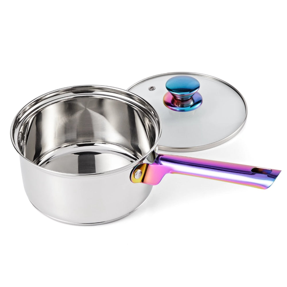 Mainstays  Iridescent Stainless Steel 20-Piece Cookware Set, With Kitchen Utensils And Tools Kitchen Accessories